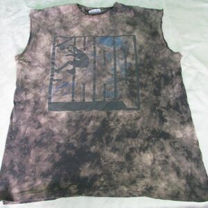 Vintage Reebok Shaq Logo Tie-Dye Cut-Off T-Shirt